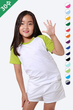 [아동]DD 30수 나그랑 라운드 반팔 티셔츠(14색상)