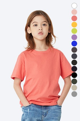 [아동]F 시그니처 바이오 워싱 면 반팔 티셔츠(15색상)
